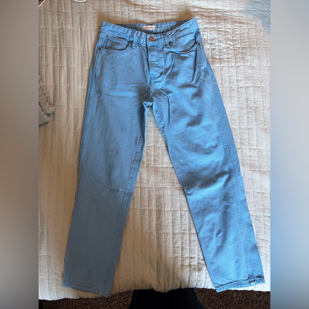 Wrangler Baby BlueStraight Leg Women's Jeans